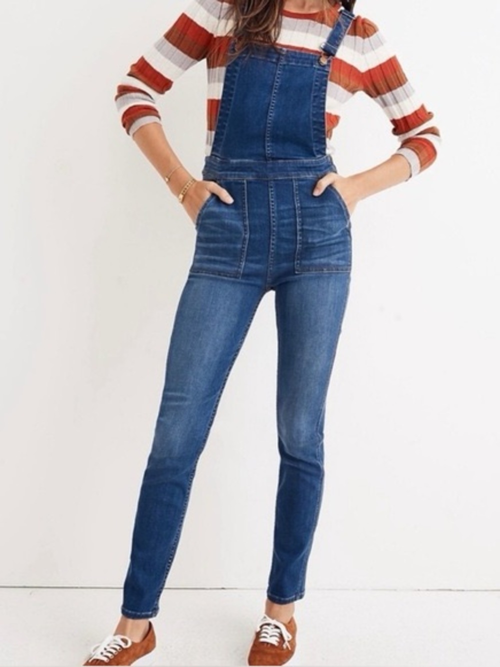 Madewell Skinny Overalls Denim Stretch Size X-Small